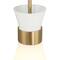 Hello Honey® Kit White & Gold Modern Minimalist Tapered Opal Glass & Metal Ceiling Light
